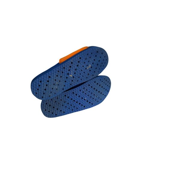 Showaflops Navy & Orange Kids Summer Slides Size 3 - Picture 4 of 5